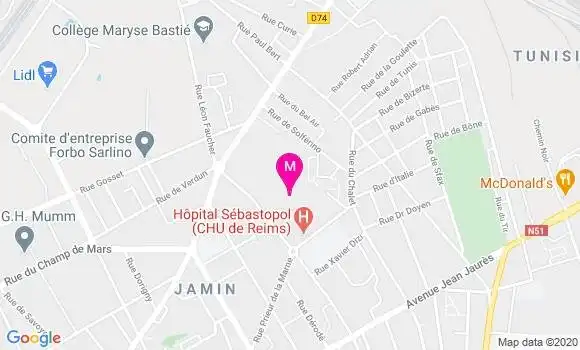Localisation Dr Jean Baptiste Ferte