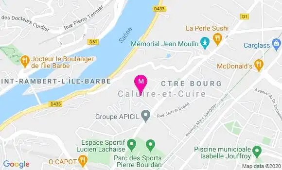 Localisation Dr Isabelle Franco