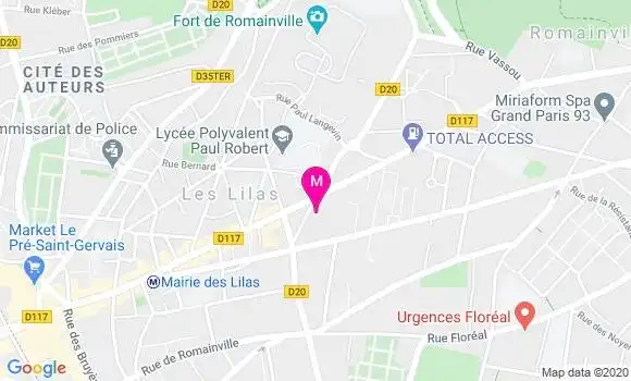 Localisation Dr Laetitia Rau