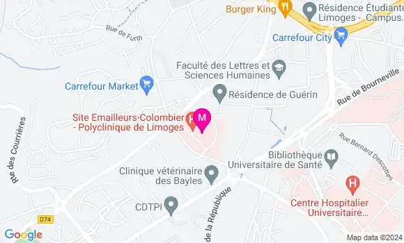 Localisation Dr Tiphaine Bonnafy Hummel