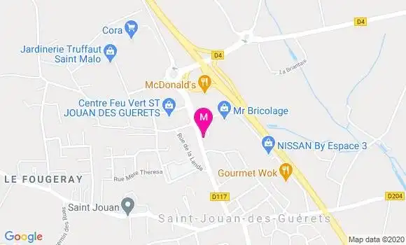 Localisation Dr Claire Pineau