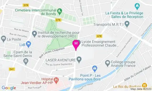 Localisation Dr Victor Trousset