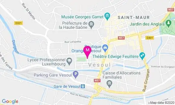 Localisation Dr Catherine Vanhauwaert