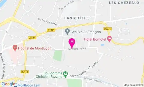Localisation Dr Pierre Xavier Daffaud
