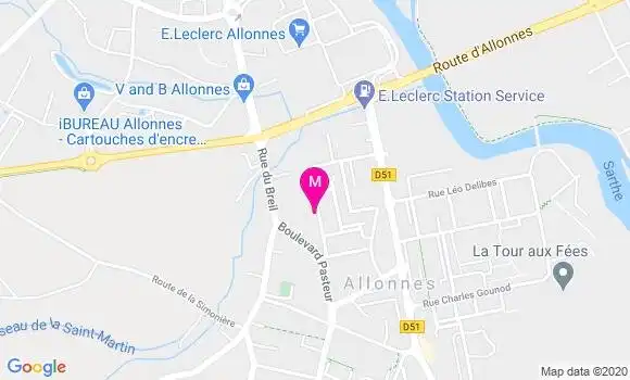 Localisation Dr Olivier Le Mehaute