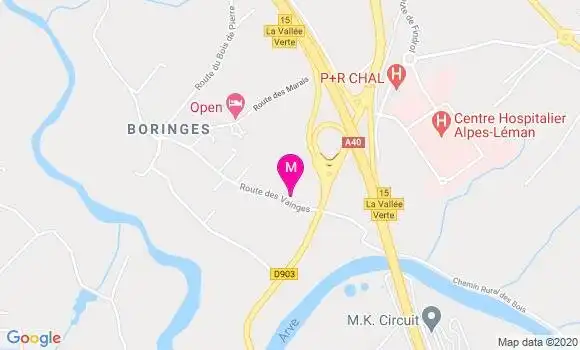 Localisation Dr Cindy Patte