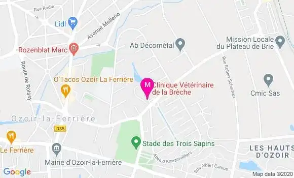Localisation Dr Ouiza Moussaoui