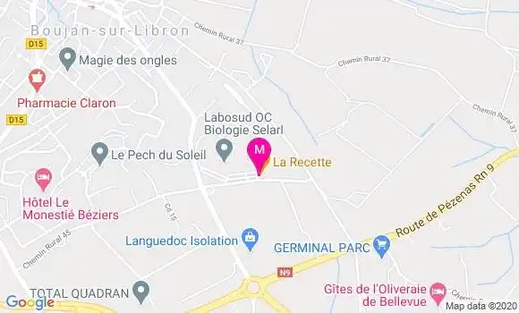 Localisation Dr Vincent Brun