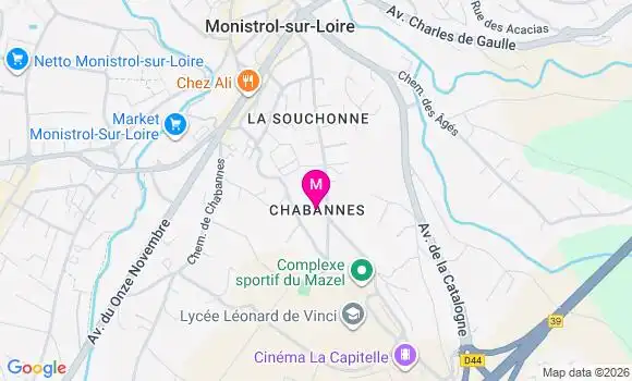 Localisation Dr Muriel Pezet