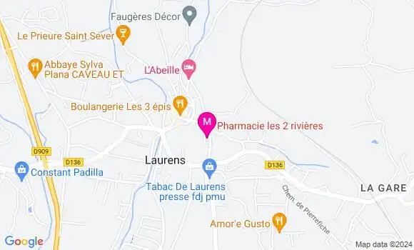 Localisation Dr Laure Desormiere Benard