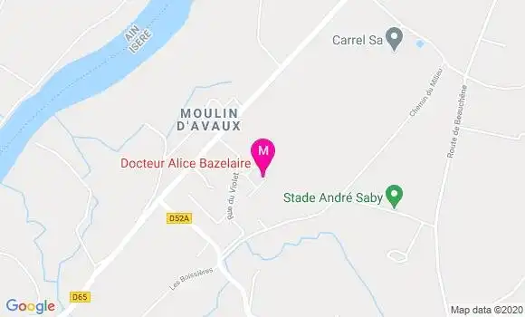 Localisation Dr Alice Bazelaire