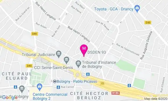 Localisation Dr Serge Deray