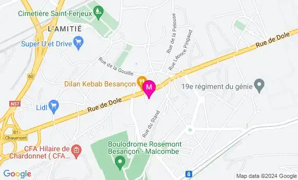 Localisation Dr Lorane Mauris Giboudot