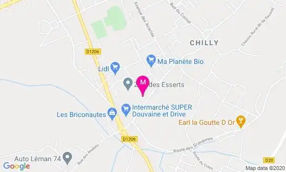 Localisation Dr Jonathan Blunier