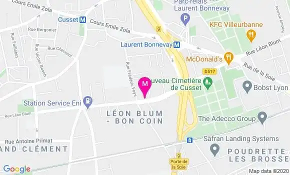 Localisation Dr Audrey Fournier
