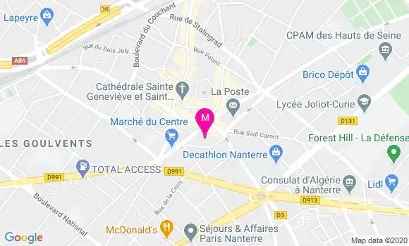 Localisation Dr Frédéric Lecomte
