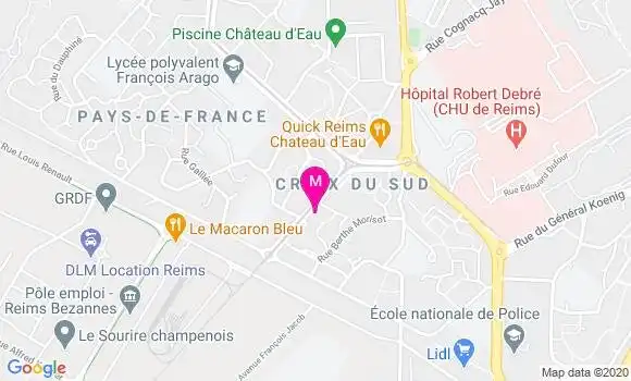 Localisation Dr Fazia Saoudi Bennane