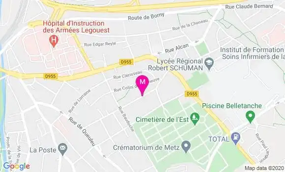 Localisation Dr Emmanuelle Deschamps Constant