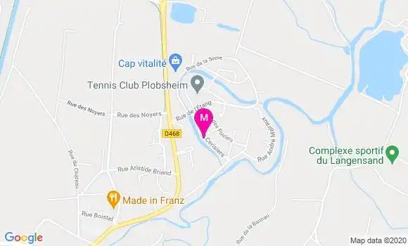 Localisation Dr Huguette Baumann