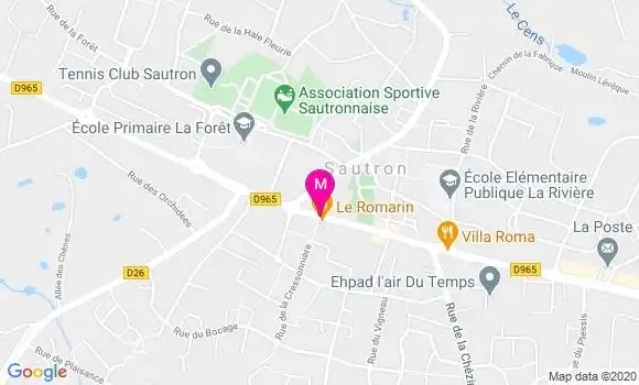 Localisation Dr Yolande Villiere