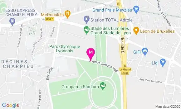 Localisation Dr Florence Beuret