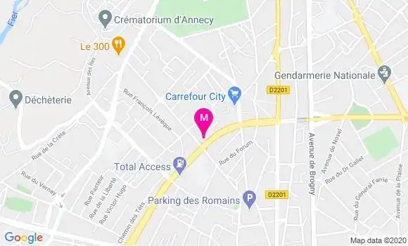 Localisation Dr Fabienne Binet