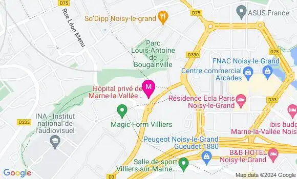 Localisation Dr Caroline Cousin