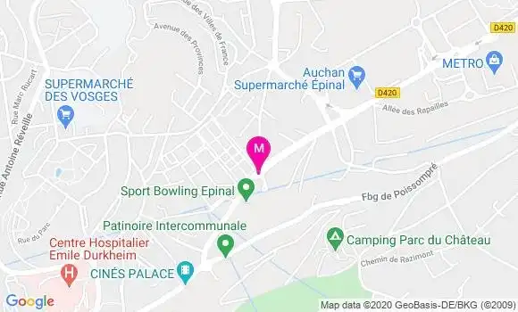 Localisation Dr Sylvie Bourgine de Meder