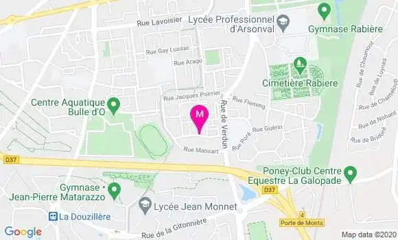 Localisation Dr Emilie Dejean Joucq