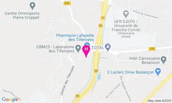 Localisation Dr Francois Bernard