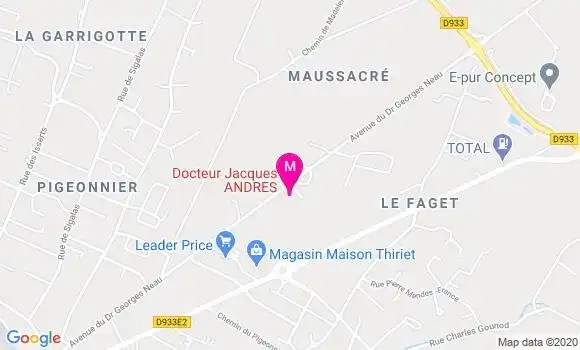 Localisation Dr Jacques Andres