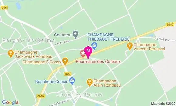 Localisation Dr Louis Jaisson