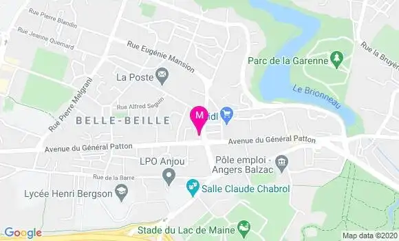Localisation Dr Eglantine Auber Degroote