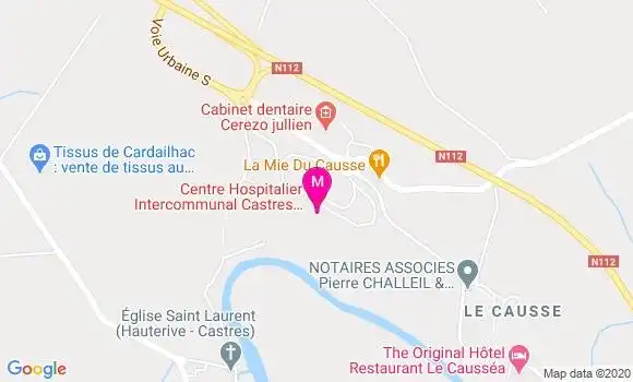 Localisation Dr Benoit Pochet