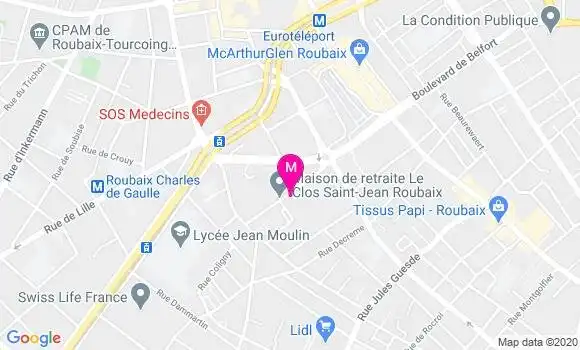 Localisation Dr Louis Olivier Dubois