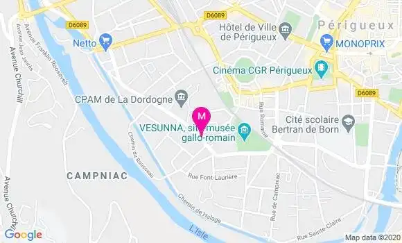 Localisation Dr Nathalie Wone