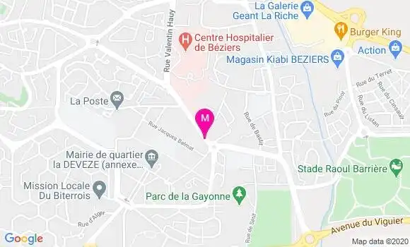 Localisation Dr Sylvie Cauquil Gleizes