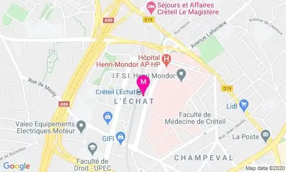 Localisation Dr Pauline Ferry