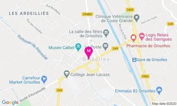 Localisation Dr Jennifer Font