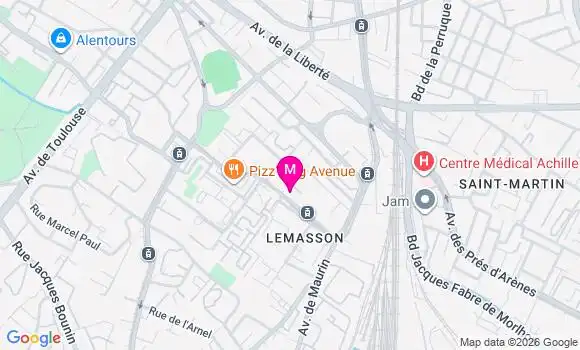 Localisation Dr Annissa Moualek