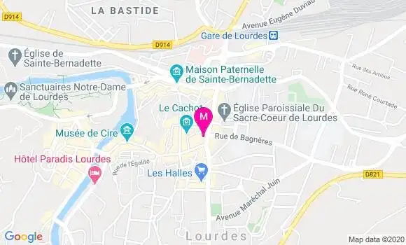 Localisation Dr Adrien Minvielle Larrousse