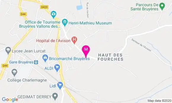 Localisation Dr Anne Blanc Platier