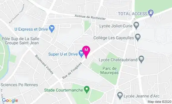 Localisation Dr Cécile de Gail Sauteron