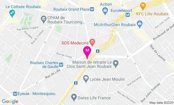 Localisation Dr Thierry Delobel