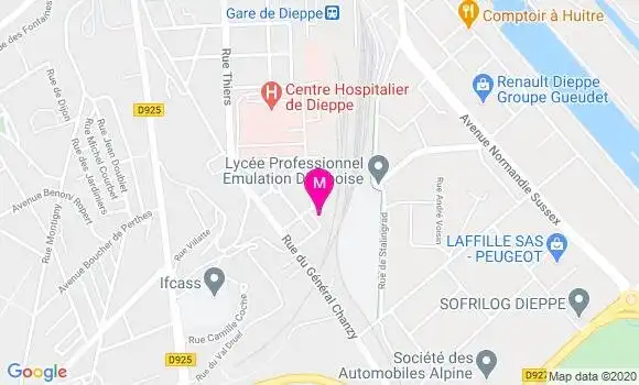 Localisation Dr Daniel Paris