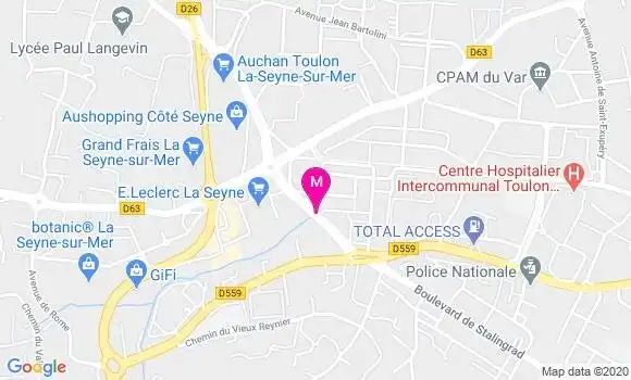 Localisation Dr Valerie Salinesi