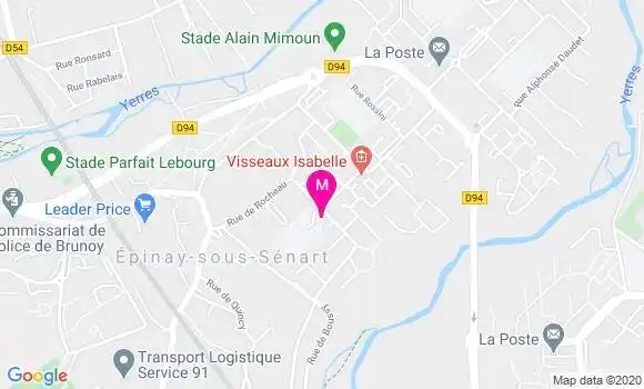 Localisation Dr Marjorie Murat