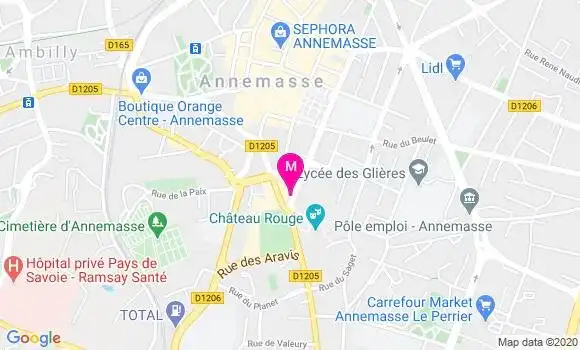 Localisation Dr Olivia Chapuis