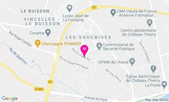 Localisation Dr Françoise Bruchet