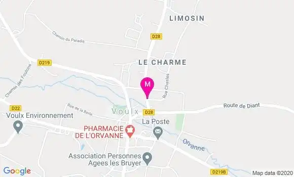 Localisation Dr Gérald Cravageot